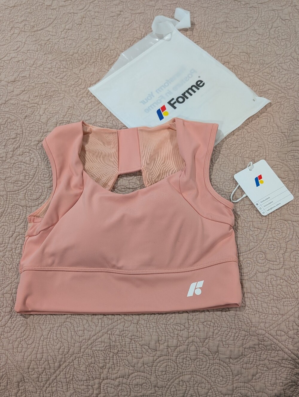 Women's Pink Sports Bra -  Support XL